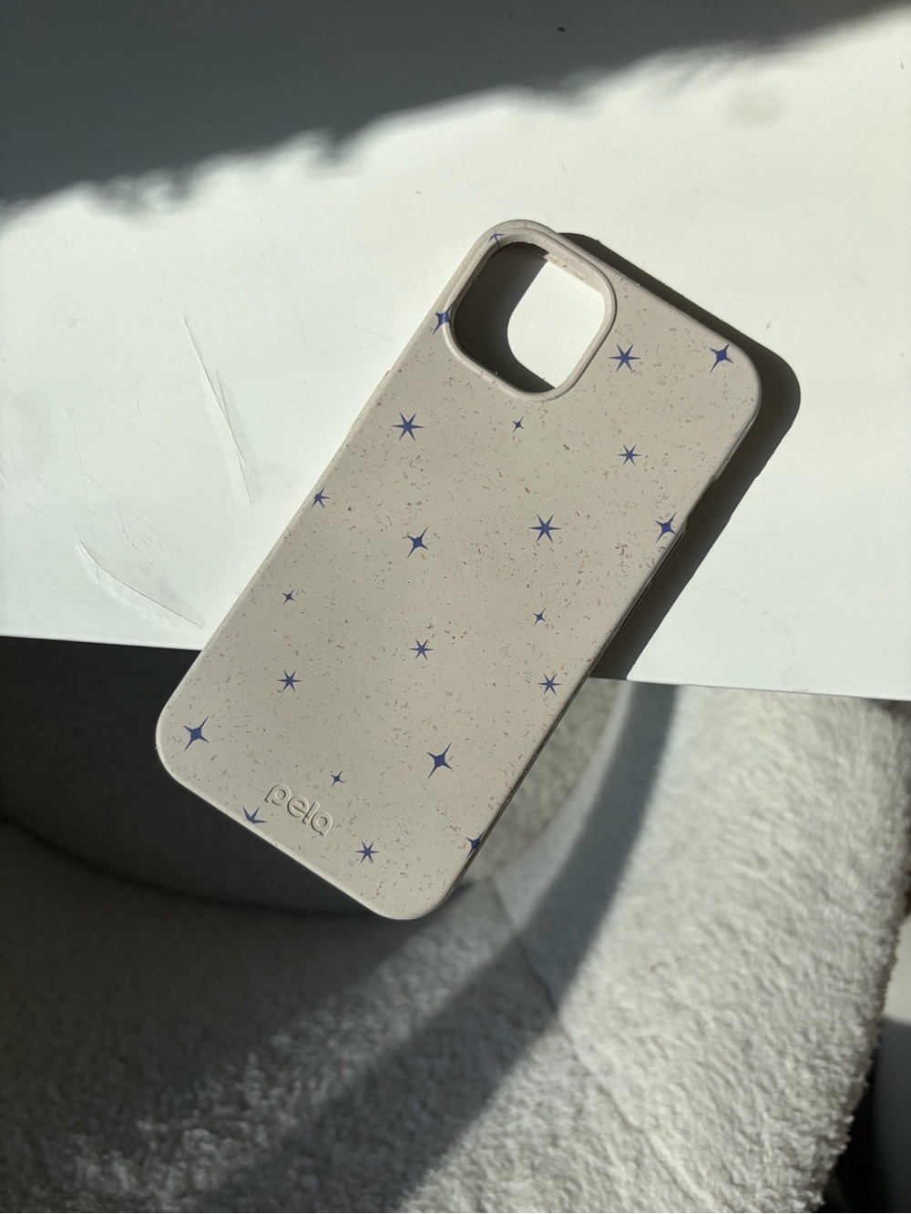 Never Used Pela IPhone 13 Beige Star Pattern Phone Case
